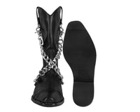 Black Chain Western Boot