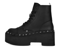 Black TUKskin 7-Eye Dino Flat Boot