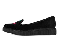 Black Velvet Cherry Ballet Flat