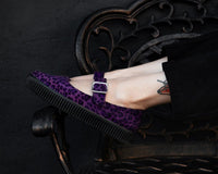 Purple Leopard Pointed EZC Mary Jane