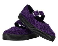 Purple Leopard Pointed EZC Mary Jane