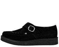 Suede Pointed Buckle Creeper