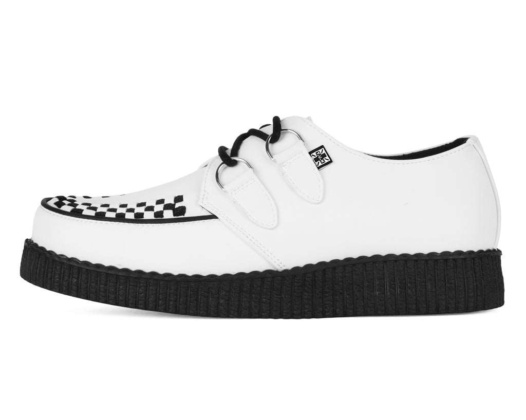 TUK offers Creepers in White and Black. Size 8