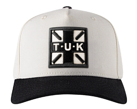 Black & Cream T.U.K. Logo Hat