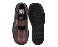 Brown Leather Brogue Mary Jane