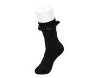 Black Rose Silk Trim Sock