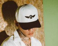 Black & Cream T.U.K. Wing Pin Hat