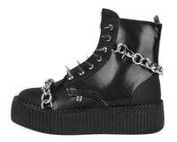 Black Haze Spike & Chain Viva Mondo Boot