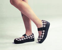 Red & White Checkered Mondo Mary Jane