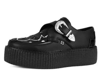 Black TUKskin Western Buckle Viva Mondo Creeper