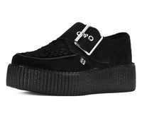 Black Suede Buckle Viva Mondo Creeper