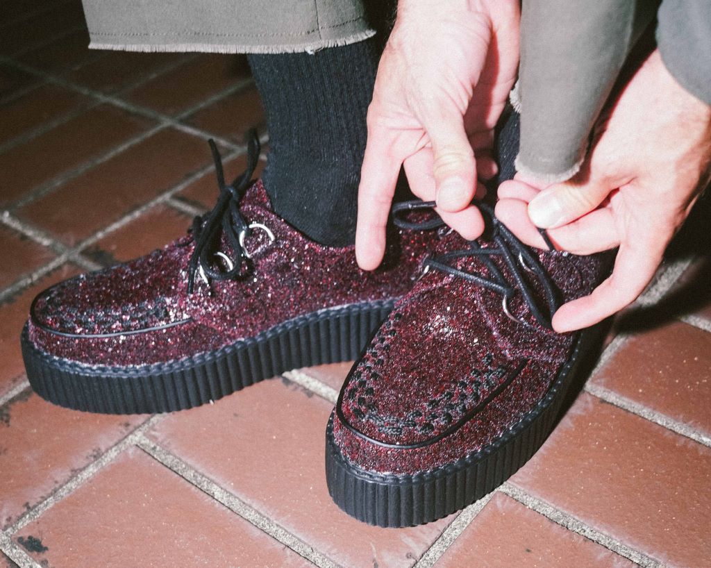 Burgundy Velvet Viva Mondo Creepers