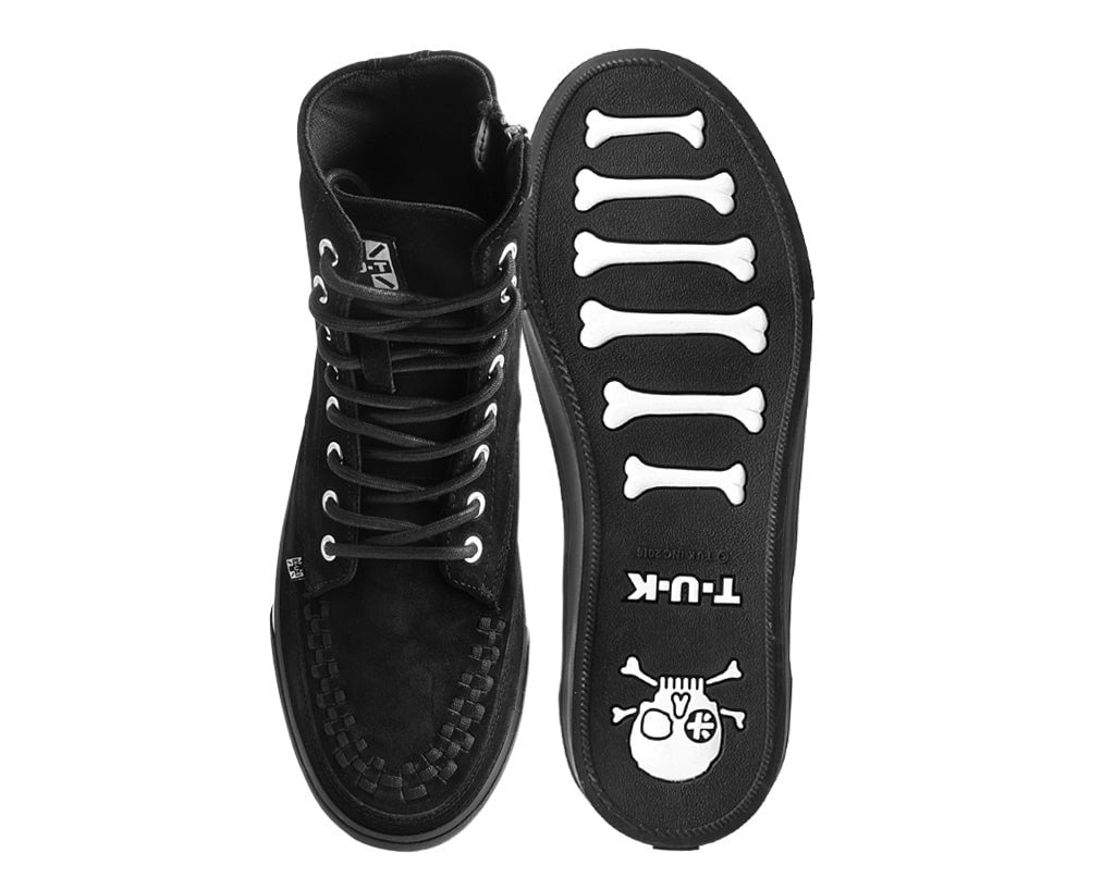 T.U.K. Womens Kitty Sneaker Boot Black