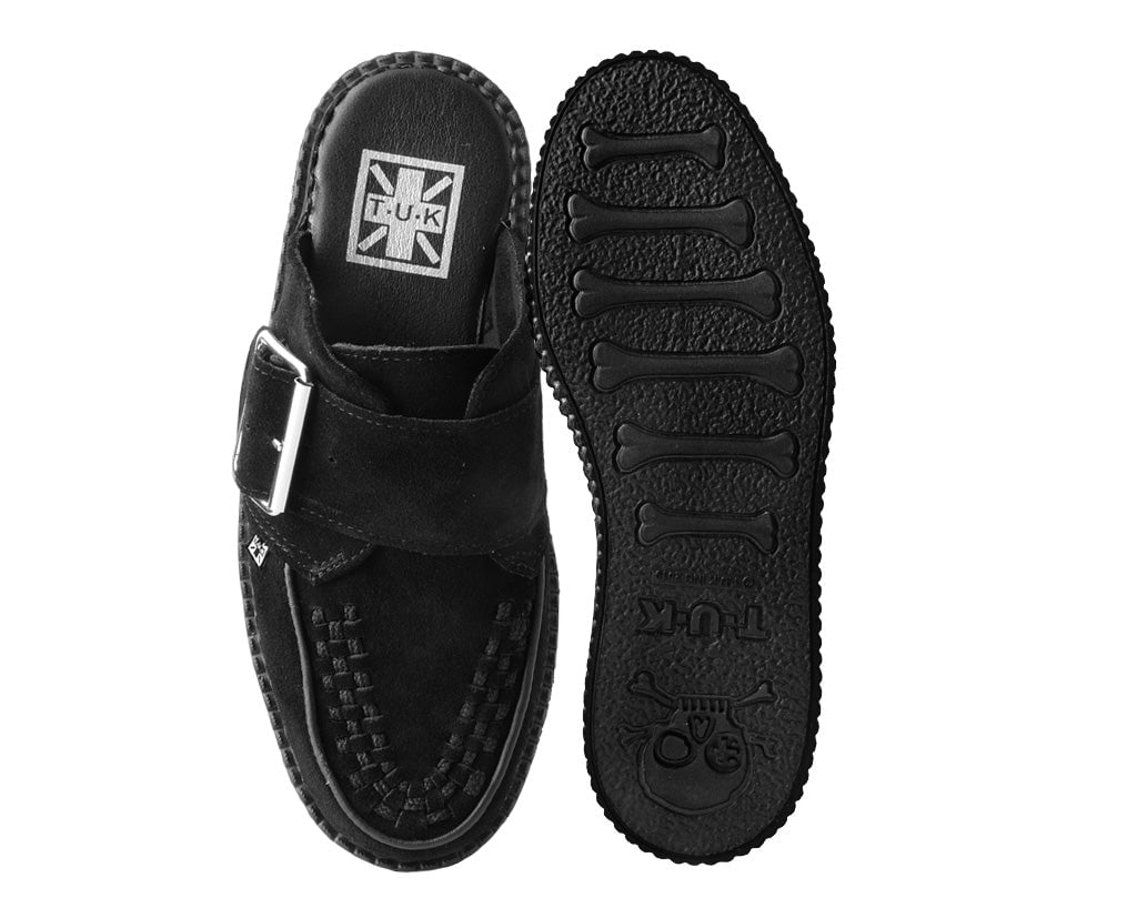 T.U.K BLACK SUEDE VIVA MONDO CREEPER – Posers Hollywood