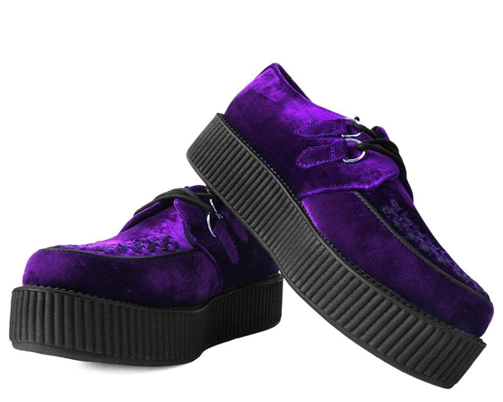 Purple store creepers shoes